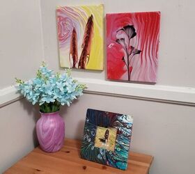 12 ways to make expensive looking wall art, Acrylic Pour String Art