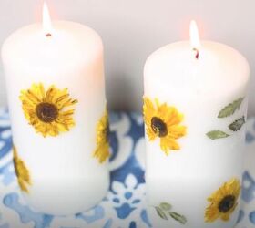 s 11 diy ideas to surprise your mom with this mother s day, Flower Candles