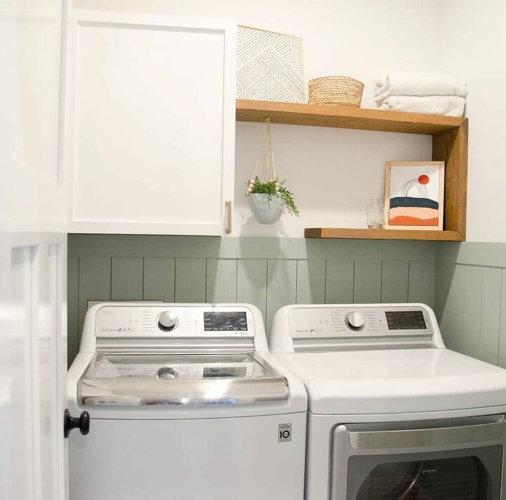 low cost diy laundry room makeover