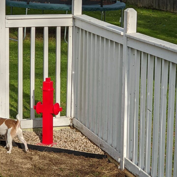 how to cheaply easily make a diy fire hydrant for your doggy, DIY fire hydrant