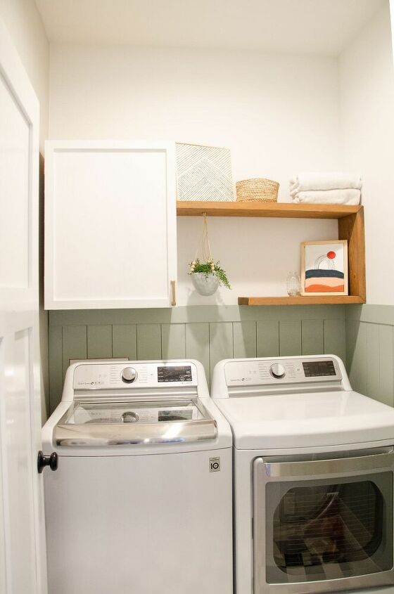 low cost diy laundry room makeover