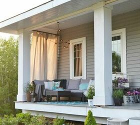 13 unique ways to make over your porch in time for summer, Give a Boho feel to a farmhouse porch