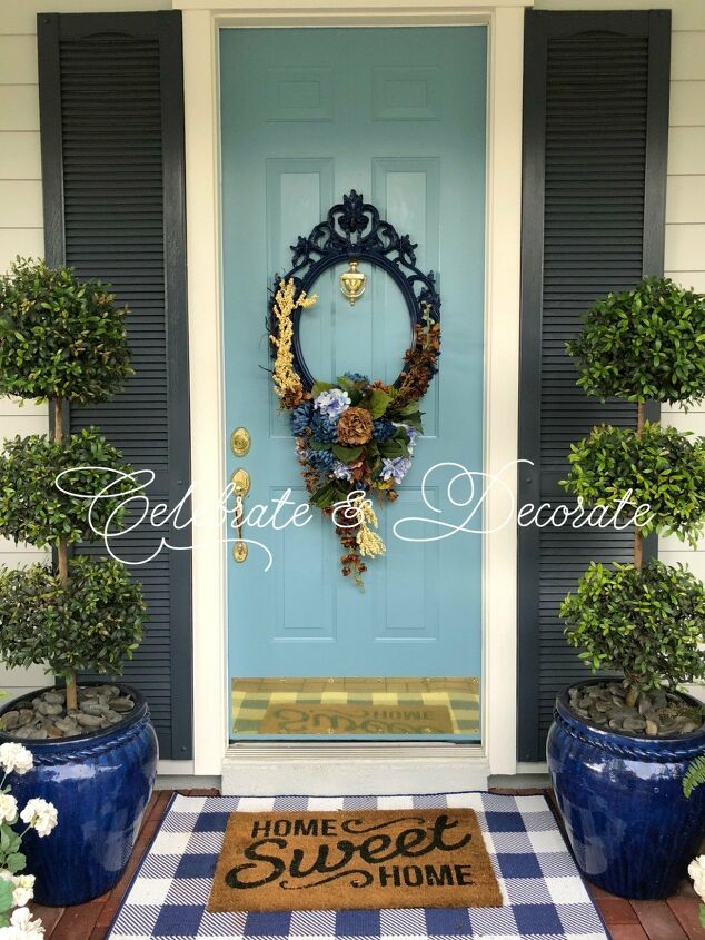 13 unique ways to make over your porch in time for summer, Repurpose an Ikea frame into a wreath