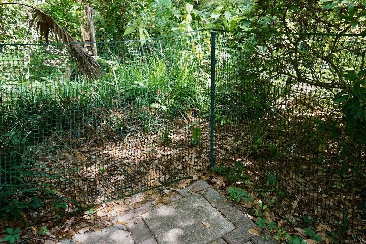 diy backyard temporary fence