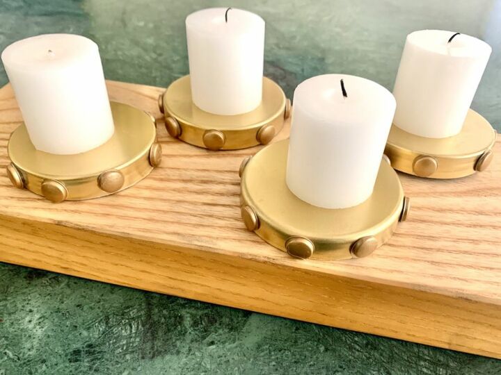 faux metal candle holders