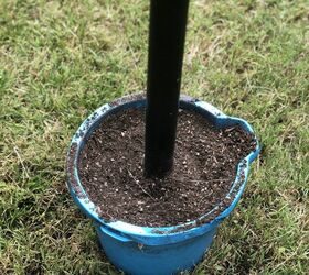 Bury a PVC pipe in a bucket for this stunning way to upgrade your patio