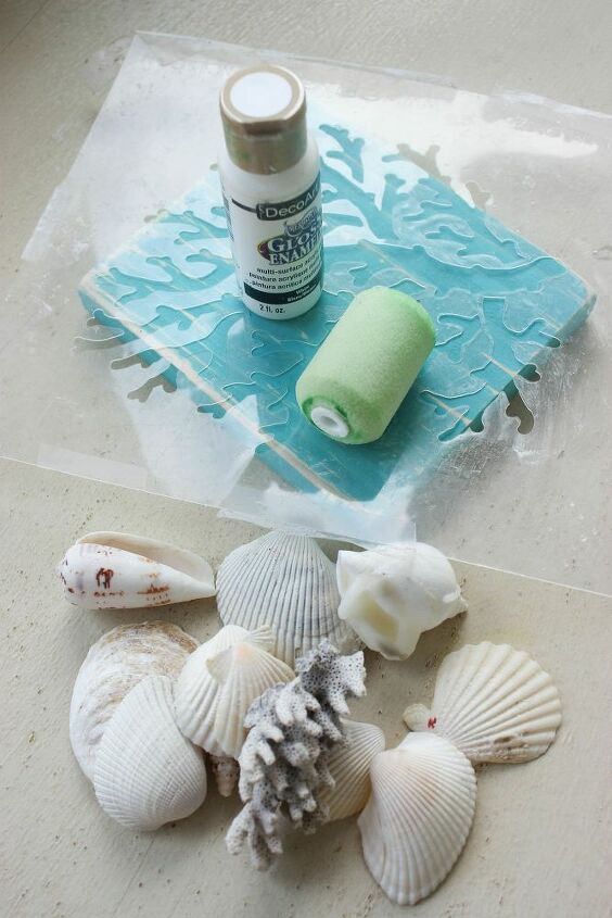 how to make a seashell bookends
