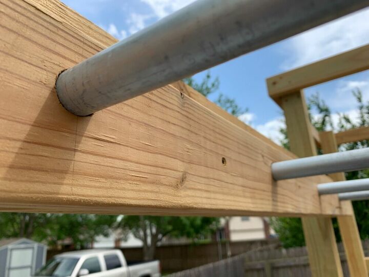 diy monkey bars using conduit pipe