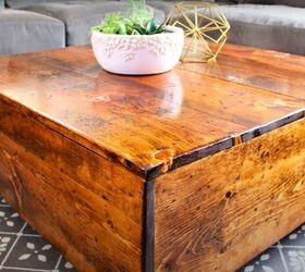 build an easy diy square farmhouse coffee table yourself, DIY Rustic Square Coffee Table