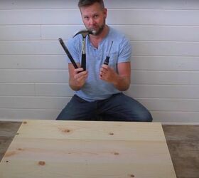 build an easy diy square farmhouse coffee table yourself, Distress the Table
