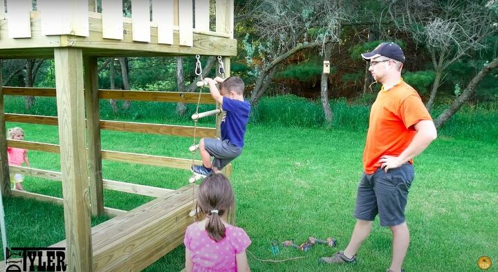 build a diy jungle gym that will make you the talk of the town, Install a Rope Ladder