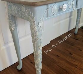how to turn a mdf table into a work of art using paint moulds and clay