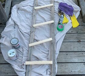 two toned blanket ladder