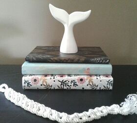 recyling old books into customized decor