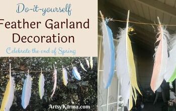 Cómo hacer una guirnalda de plumas de primavera brillante