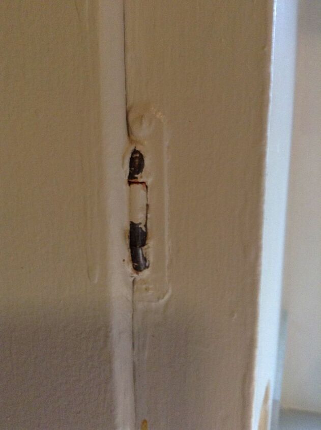 how to remove paint from hinges