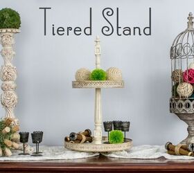 s 15 charming ways to add farmhouse decor to your home, Put together your own tiered stand