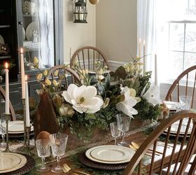 s 15 charming ways to add farmhouse decor to your home, Create a faux floral centerpiece
