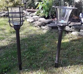 old solar lights