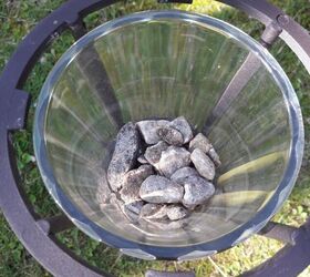 what to do with old solar lights, Add rocks for drainage