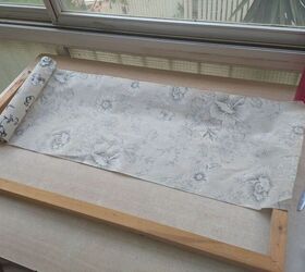 If you have an empty kitchen wall, use a frame and table runner for this