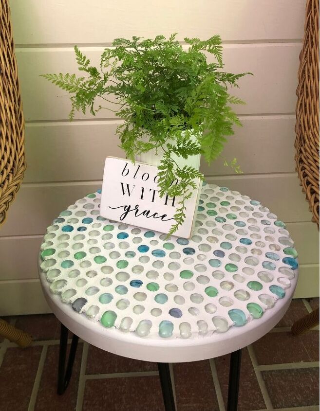 s the top 15 accent tables that double as home decor, DIY Dollar Store Glass Bead Table