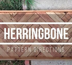 take your bed to the next level with this farmhouse pallet headboard, The Herringbone Pattern