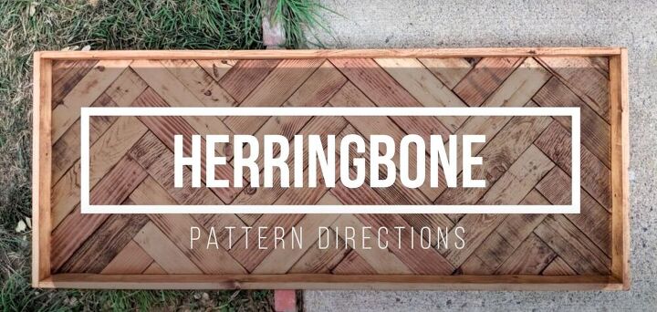 take your bed to the next level with this farmhouse pallet headboard, The Herringbone Pattern