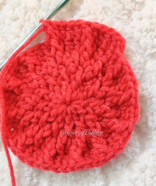 textured crochet spike coaster