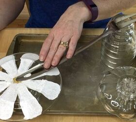 how to make garden dish flowers