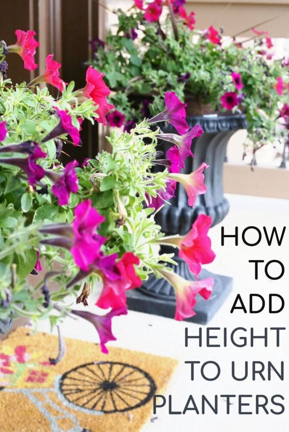 how to add height to urn planterns