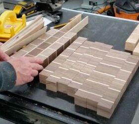 how to create a stunning brick wall end grain cutting board, Lay Out the Design