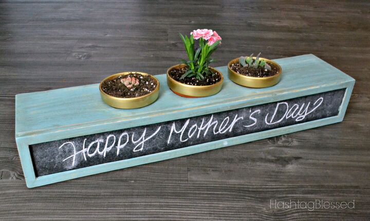10 ideas inteligentes para regalar a las madres que aman la jardinera, Centro de mesa con maceta