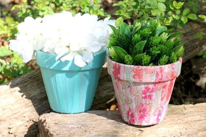 10 ideas inteligentes para regalar a las madres que aman la jardinera, Maceta de flores de decoupage para el D a de la Madre