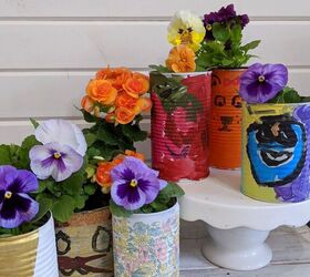 kid s craft tin can vases 3 ways