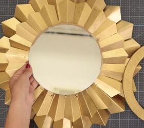 diy sunburst paper mirror