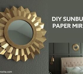 DIY Sunburst Paper Mirror