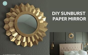 DIY Sunburst Paper Mirror