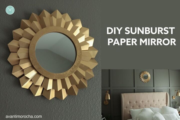 espejo de papel diy sunburst