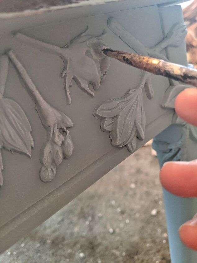 how to turn a mdf table into a work of art using paint moulds and clay