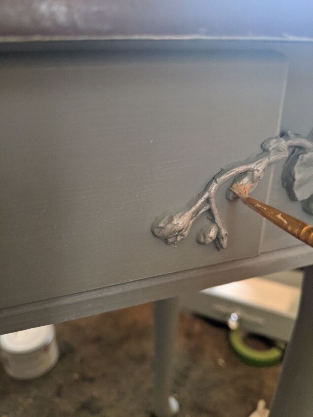 how to turn a mdf table into a work of art using paint moulds and clay