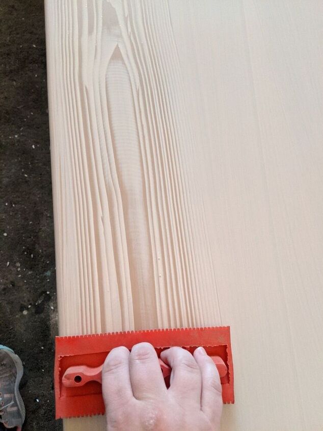 how to turn a mdf table into a work of art using paint moulds and clay