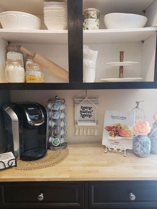 how i converted my kitchen cabinet into trendy shelving
