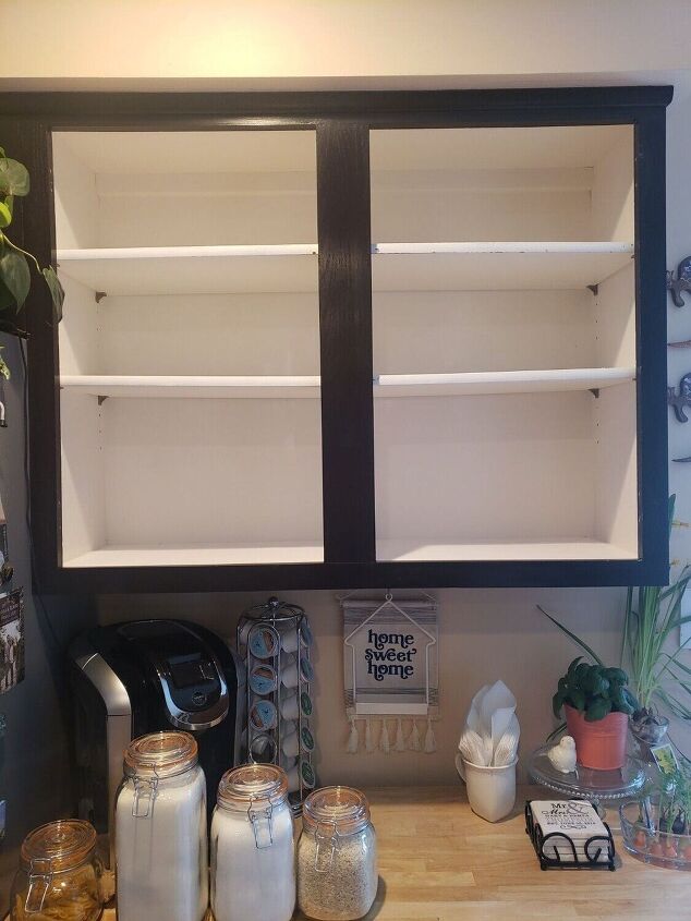 como transformei meu armrio de cozinha em uma prateleira de moda