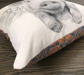 upcycled dishcloth pillow