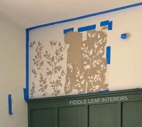 wall stencil faux wallpaper tutorial on textured walls