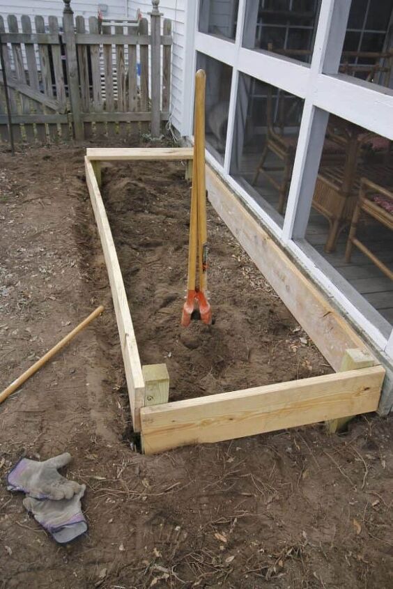 como construir um canteiro de jardim simples e barato