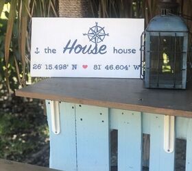 making a farmhouse sign from scrap wood