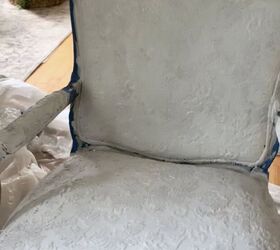 how to paint chair upholstery fabric, After the second coat