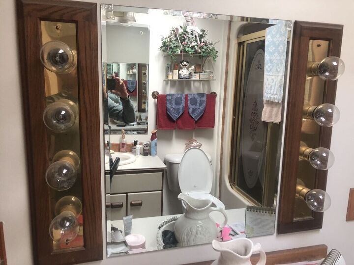 q how to upgrade this ugly vanity light pair